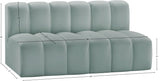 Arc Vegan Leather Modular Sofa - Luxurious Design with Deep Channel Tufting for Chic Interiors