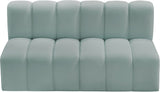 Arc Vegan Leather Modular Sofa - Luxurious Design with Deep Channel Tufting for Chic Interiors