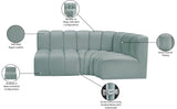 Arc Vegan Leather Modular Sofa - Modern Elegance with Deep Channel Tufting for Versatile Living Spaces