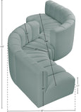 Arc Vegan Leather Modular Sofa - Elegant Design with Deep Channel Tufting for Modern Living Spaces