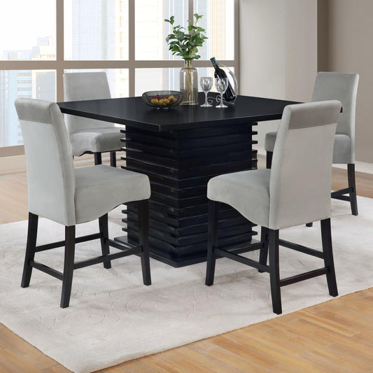 Stanton 5-Piece Square Counter Height Dining Table Set – Grey