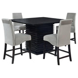 Stanton 5-Piece Square Counter Height Dining Table Set – Grey