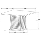 Stanton 5-Piece Square Counter Height Dining Table Set – Grey