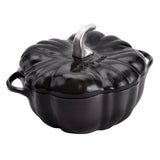 STAUB Cast Iron 3.5-qt Pumpkin Cocotte with Stainless Steel Knob