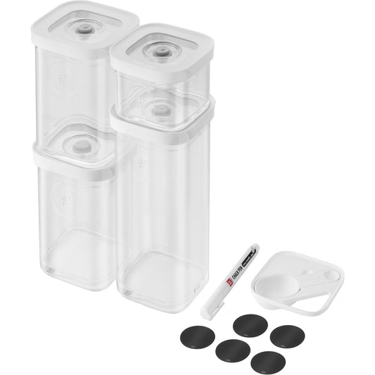 ZWILLING Fresh & Save Cube Box Set, 6-pc, Plastic, Airtight Dry Food Storage Container, Small Cube Set
