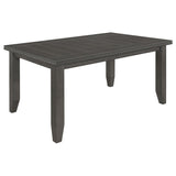 Dalila 6-Piece Rectangular Dining Table Set – Dark Grey