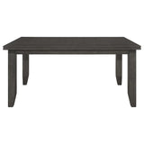 Dalila 6-Piece Rectangular Dining Table Set – Dark Grey