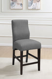 Mulberry Fabric Upholstered Counter Chair Grey (Set of 2)