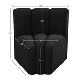 Arc Vegan Leather Curved Corner Chair - Elevate Your Space with Modern Luxury and Timeless Style