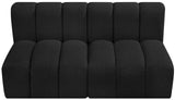 Arc Vegan Leather Modular Sofa - Luxurious Design with Deep Channel Tufting for Chic Interiors