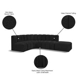 Arc Vegan Leather Modular Sofa: Elevate Your Space with Timeless Sophistication and Versatile Design