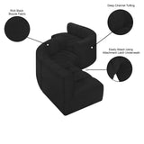 Arc Vegan Leather Modular Sofa - Elegant Design with Deep Channel Tufting for Modern Living Spaces