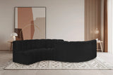 Arc Vegan Leather Modular Sofa - Elegant Design with Deep Channel Tufting for Modern Living Spaces