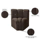 Arc Vegan Leather Curved Corner Chair - Elevate Your Space with Modern Luxury and Timeless Style
