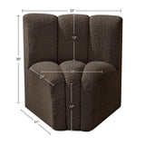 Arc Vegan Leather Curved Corner Chair - Elevate Your Space with Modern Luxury and Timeless Style