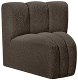 Arc Vegan Leather Curved Corner Chair - Elevate Your Space with Modern Luxury and Timeless Style