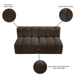 Arc Vegan Leather Modular Sofa - Luxurious Design with Deep Channel Tufting for Chic Interiors