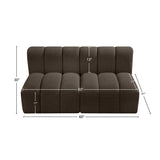 Arc Vegan Leather Modular Sofa - Luxurious Design with Deep Channel Tufting for Chic Interiors