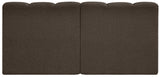 Arc Vegan Leather Modular Sofa - Luxurious Design with Deep Channel Tufting for Chic Interiors