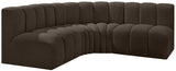 Arc Vegan Leather Modular Sofa - Elevate Your Space with Luxurious Design and Versatile Comfort