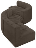 Arc Vegan Leather Modular Sofa - Elegant Design with Deep Channel Tufting for Modern Living Spaces