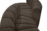 Arc Vegan Leather Modular Sofa - Elegant Design with Deep Channel Tufting for Modern Living Spaces
