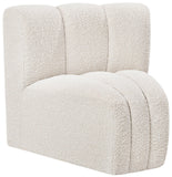 Arc Vegan Leather Curved Corner Chair - Elevate Your Space with Modern Luxury and Timeless Style