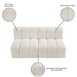Arc Vegan Leather Modular Sofa - Luxurious Design with Deep Channel Tufting for Chic Interiors