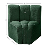 Arc Vegan Leather Curved Corner Chair - Elevate Your Space with Modern Luxury and Timeless Style