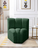 Arc Vegan Leather Curved Corner Chair - Elevate Your Space with Modern Luxury and Timeless Style