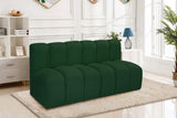 Arc Vegan Leather Modular Sofa - Luxurious Design with Deep Channel Tufting for Chic Interiors