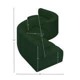 Arc Vegan Leather Modular Sofa - Elegant Design with Deep Channel Tufting for Modern Living Spaces