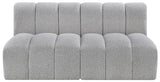 Arc Vegan Leather Modular Sofa - Luxurious Design with Deep Channel Tufting for Chic Interiors