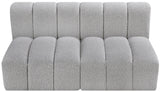 Arc Vegan Leather Modular Sofa - Luxurious Design with Deep Channel Tufting for Chic Interiors