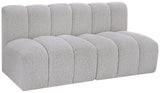 Arc Vegan Leather Modular Sofa - Luxurious Design with Deep Channel Tufting for Chic Interiors