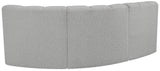Arc Vegan Leather Modular Sofa - Modern Elegance with Deep Channel Tufting for Versatile Living Spaces