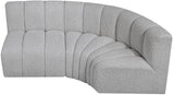 Arc Vegan Leather Modular Sofa - Modern Elegance with Deep Channel Tufting for Versatile Living Spaces