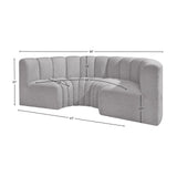 Arc Vegan Leather Modular Sofa - Elevate Your Space with Luxurious Design and Versatile Style Options
