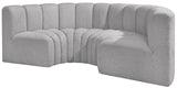 Arc Vegan Leather Modular Sofa - Elevate Your Space with Luxurious Design and Versatile Style Options