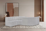 Arc Vegan Leather Modular Sofa - Elegant Design with Deep Channel Tufting for Modern Living Spaces