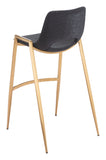 Desi Barstool (Set of 2) Black & Gold