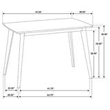 Kersey Rectangular 47-inch Wood Dining Table - Chestnut