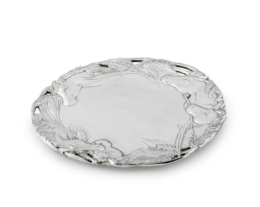 Horse Round Tray 12