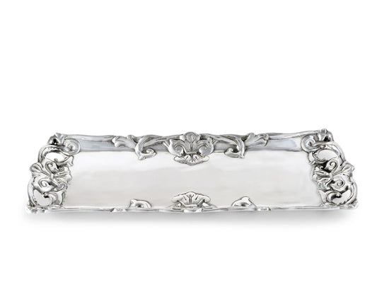 Fleur-De-Lis Oblong Tray