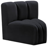 Arc Vegan Leather Curved Corner Chair - Elevate Your Space with Modern Luxury and Timeless Style