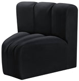 Arc Vegan Leather Curved Corner Chair - Elevate Your Space with Modern Luxury and Timeless Style