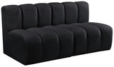 Arc Vegan Leather Modular Sofa - Luxurious Design with Deep Channel Tufting for Chic Interiors