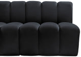 Arc Vegan Leather Modular Sofa - Modern Elegance with Deep Channel Tufting for Versatile Living Spaces