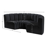 Arc Vegan Leather Modular Sofa - Elevate Your Space with Luxurious Design and Versatile Style Options