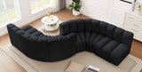 Arc Vegan Leather Modular Sofa - Elegant Design with Deep Channel Tufting for Modern Living Spaces
